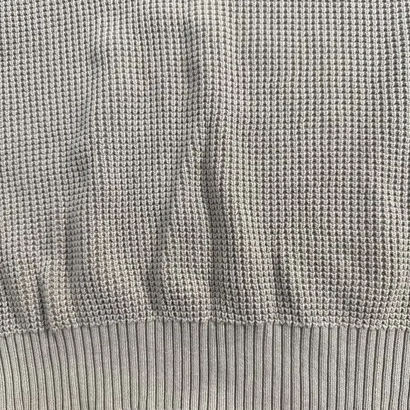 Tommy Bahama Coastal Shores 1/2 Zip Sweater Gray Knit 100% Cotton Size Large - Picture 2 of 11